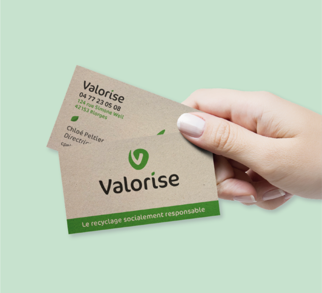 cartes de visite valorise