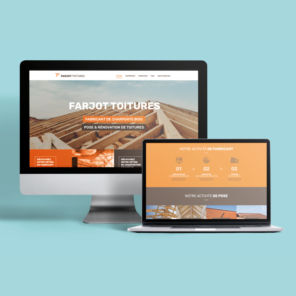 site internet Farjot Toiture